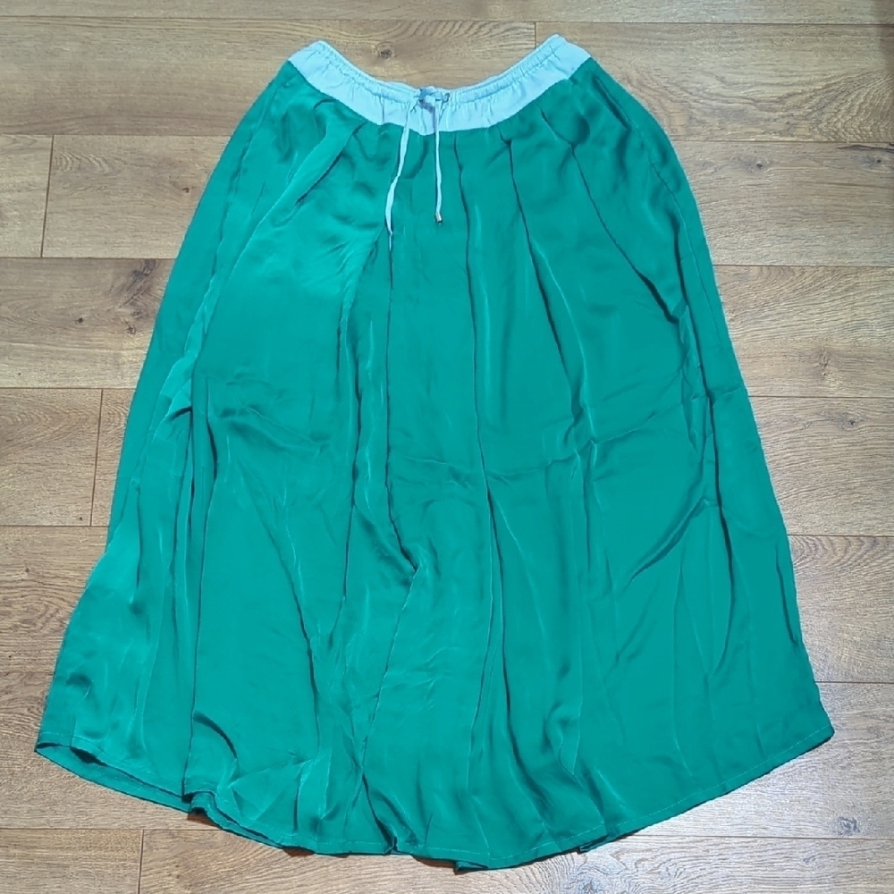 Cop Copine Camarine Maxi Flowy Skirt in Emerald sz 36/S - Picture 2 of 9